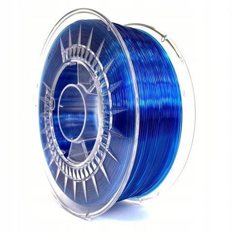 DEVIL DESIGN PETG filament 1KG Super Blue Transparentny