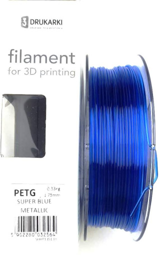 Filament Petg Super Blue Metallic Devil Design 0.33 kg