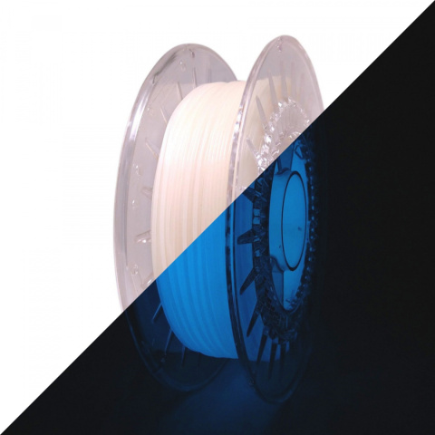 Rosa filament PLA Starter 1,75mm 0,5kg Glow in the Dark Blue