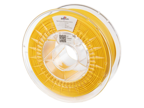 spectrum filaments Petg Bahama Yellow szpula bokiem