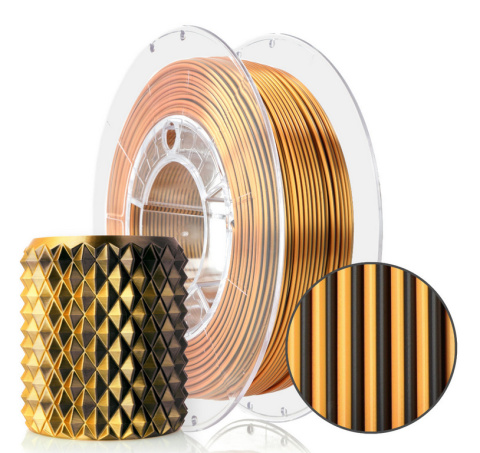 Filament PLA Magic Silk Mistic Tiger 300g Orange/Black